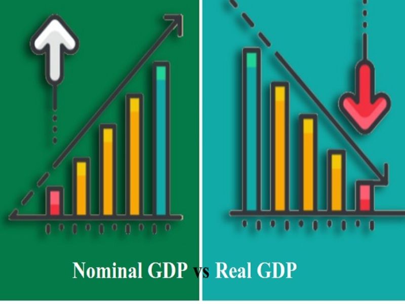 GDP danh nghĩa và GDP thực có nhiều điểm khác biệt